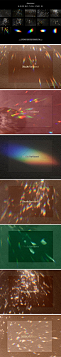 炫彩棱镜折射光线光效光影玻璃水晶彩虹光斑叠加PNG背景设计素材-淘宝网
