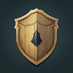 扁平风盾牌素材图AI图