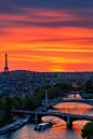Sunset in Paris 