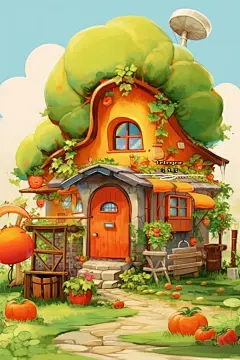 创意小房子胡萝卜屋童话屋