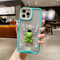 新款ins风可爱少女适用iPhone14plus网红13Promax爱心小熊保护套