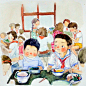小时候
