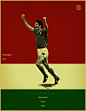 Paolo Rossi Spain 1982 world cup fifa golden ball winner poster illustation