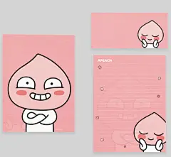 韩国代购KAKAO FRIENDS屁桃APEACH小秃子RYAN信封学生信纸套装-淘宝网