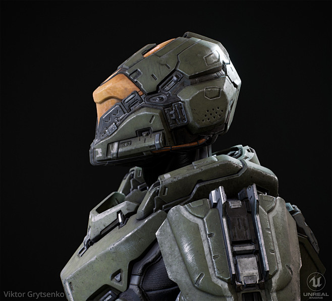 Halo armor bust ue4,...