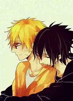 #火影忍者#   #佐鸣#    宇智波佐助、漩涡鸣人