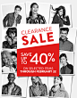 CLEARANCE SALE - SAVE UP TO 40% ON SELECTED ITEMS THROUGH FEBRUARY 22