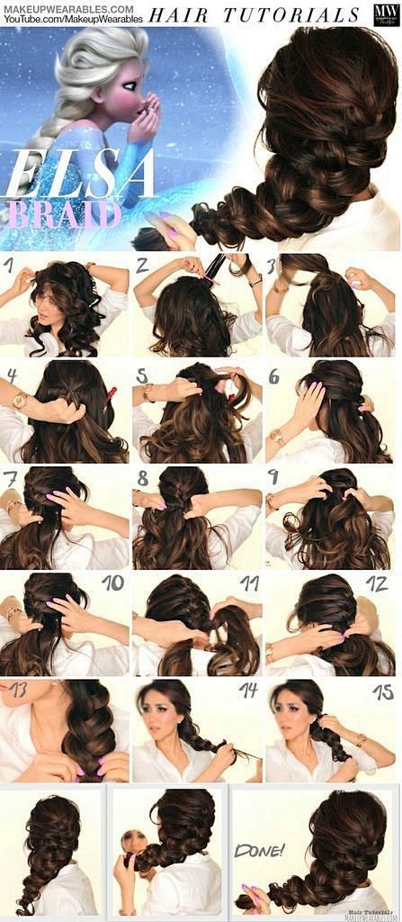 how to elsa's braid
