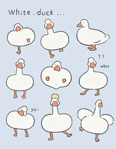 手绘，鸭子 - 小红书