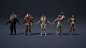 UE模型 恐怖游戏角色生物怪物3d模型设计素材 Unreal Engine – Humanoids Creatures Pack插图1