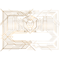 盖茨比香槟金欧式复古字母边框纹理免抠图案 AI矢量 (137)