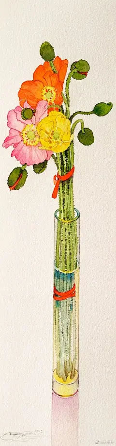 难得给大家分享一次花卉水彩~好看哈哈哈❤️（出自画家 Gary Bukovnik  水彩植物绘画作品）

#绘画学习# #手绘# ​​​​