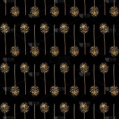 绘画插图,金色,矢量,式样,抽象,轮廓,黑色背景,贺卡,纺织品,华贵