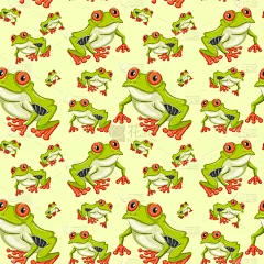 红眼树蛙,四方连续纹样,自然,华丽的,红色,图像,壁纸,动物,装饰,复古
