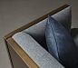 Promemoria | Bocaccio: Sofa with Bronze Structure