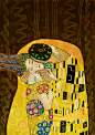 The T-Kiss 
Cover design for Nature Chemistry 
Recreated from Klimt's The Kiss