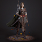 Elf Ranger, Liu Yang : My first CG work is based on the author's overview of Conor Burke (see the last picture), and I optimized the details on it. Welcome everyone reviews。
https://www.artstation.com/artwork/m4K98