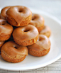 Baked Gingerbread Mini Donuts