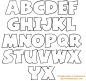 Alphabet letters to trace and cut @printableletters.org #alphabet #LetterTemplate