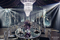 神秘魔法氛围水晶灯吊顶装饰婚礼-国外婚礼-DODOWED婚礼策划网