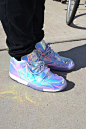 These iridescent Nike sneakers caught our attention while shooting street style at the @Staple event at #SXSW today