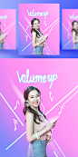 [模库]韩国夏日拍照女孩霓虹灯个性排版大胆配色活动海报_平面素材_海报