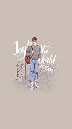 帅气卡通潮男唯美图片苹果手机壁纸