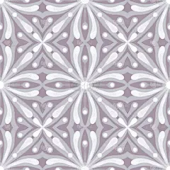 灰蒙蒙的粉红色背景上的抽象几何装饰。中性的东方方形瓷砖设计