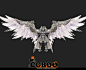 【新提醒】免费飞行囊白翅膀鸟人3D模型，boss级别，你值得拥有！！动物 怪物 宠物 坐骑CG帮美术资源网 -www.cgboo.com