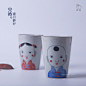 中国风  民族风 陶瓷水杯  纯手工