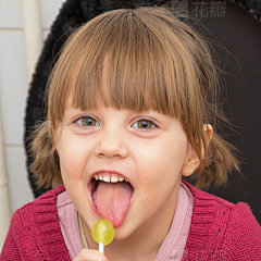 Adorable Girl With Pigtails And Big Eyes