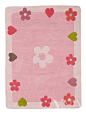 粉色公主卧室地毯 花园田园女孩房 样板房 工程装饰地毯 可定制-淘宝网