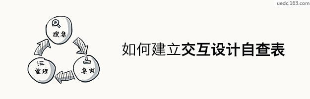 如何建立交互设计自查表 | 网易用户体验...