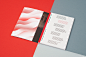 brochure orchestra music red season Landscape biding abstract shapes pantone