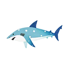 【米图网-52mitu.com】鲨鱼 手绘鲨鱼 卡通鲨鱼 海底世界 海鱼 动物 可商用 商用素材卡通鲨鱼