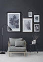 Stunning winter prints added to a winter living space.: 