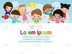 儿童,舞蹈,绘画插图,进行中,幸福,游乐场,矢量,休闲活动,派克大街,跳