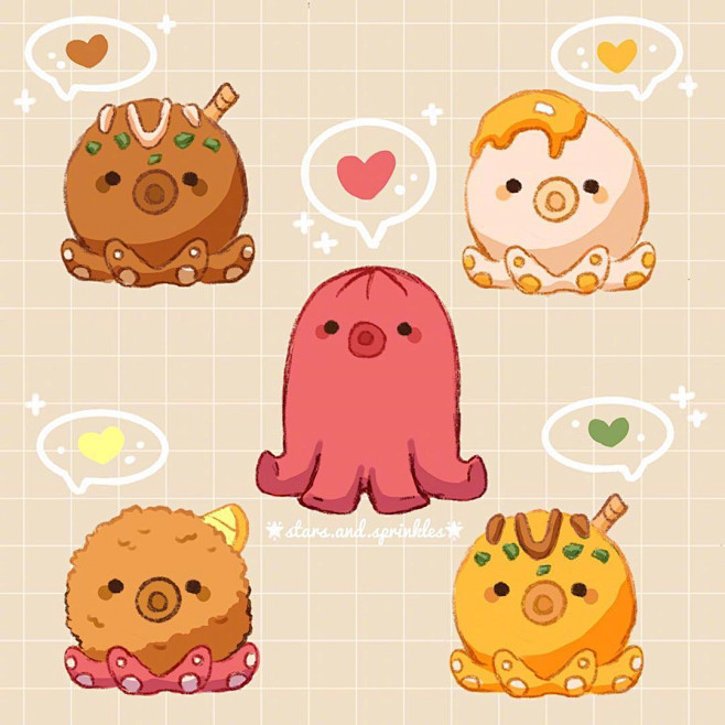 ❤关注公众号：星期五治愈星球，更多插画、...