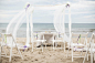 清新、简洁的沙滩婚礼布置 - 清新、简洁的沙滩婚礼布置婚纱照欣赏