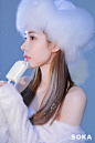 你尝过雪的味道么，凉凉的，一下子就能透到心里❄️@LIVIA韦雪 ​​​​