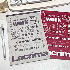 原创Lacrima紫色笔记本学生留言本学习记事本备忘录手账涂鸦本子-淘宝网