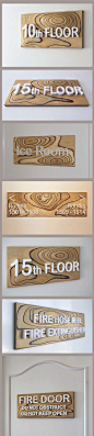 #Wayfinding #Signs for the Marriott Resort Hotel Surfers Paradise.   A selection from the over 300 individual wayfinding signs throughout the resort. Designed and #Digitally Fabricated by Surfacegroup.com.au