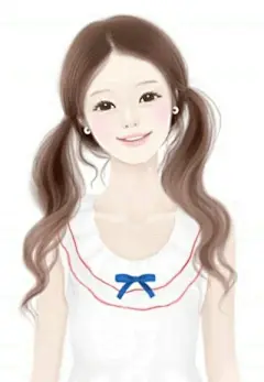 韩国可爱女生插画