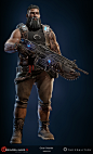 The Gears 4 Art Book - Heroes Outsider, Haiwei Hou : Renders that featured in the Gears 4 Art Book <br/>- Character posing <br/>- Lighting in Unreal <br/>- Rendering in Unreal<br/>* Thanks to the amazing teams at coalition studio f