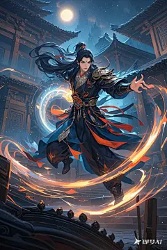 东方玄幻，男，古风，技能特效 (28)