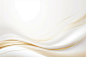 Futuristic gold wave white color background