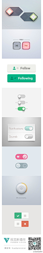 按钮设计的灵感！文末有惊喜哦→http://t.cn/8khSEZG_优界网