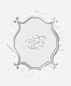 手绘婚礼标志wedding https://88ICON.com 婚礼 集体婚礼 wedding 结婚 贺卡 标志 银色