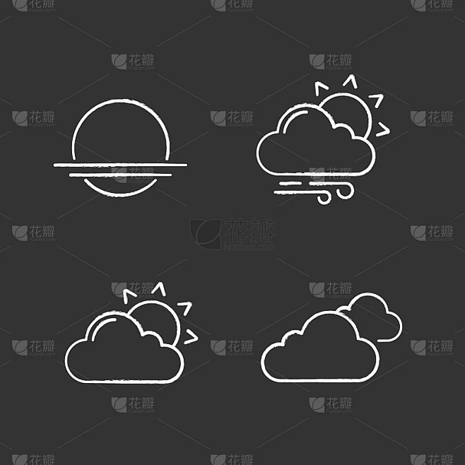 Weather forecast icons图片_其他图片图片素材-花瓣网