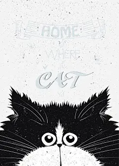 黑丝猫插画高清素材 动物装饰 宠物 插画 猫咪 黑白猫 黑色动物 免抠png 设计图片 免费下载